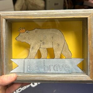 Sadly Harmless retired “Be Brave” Shadow Box